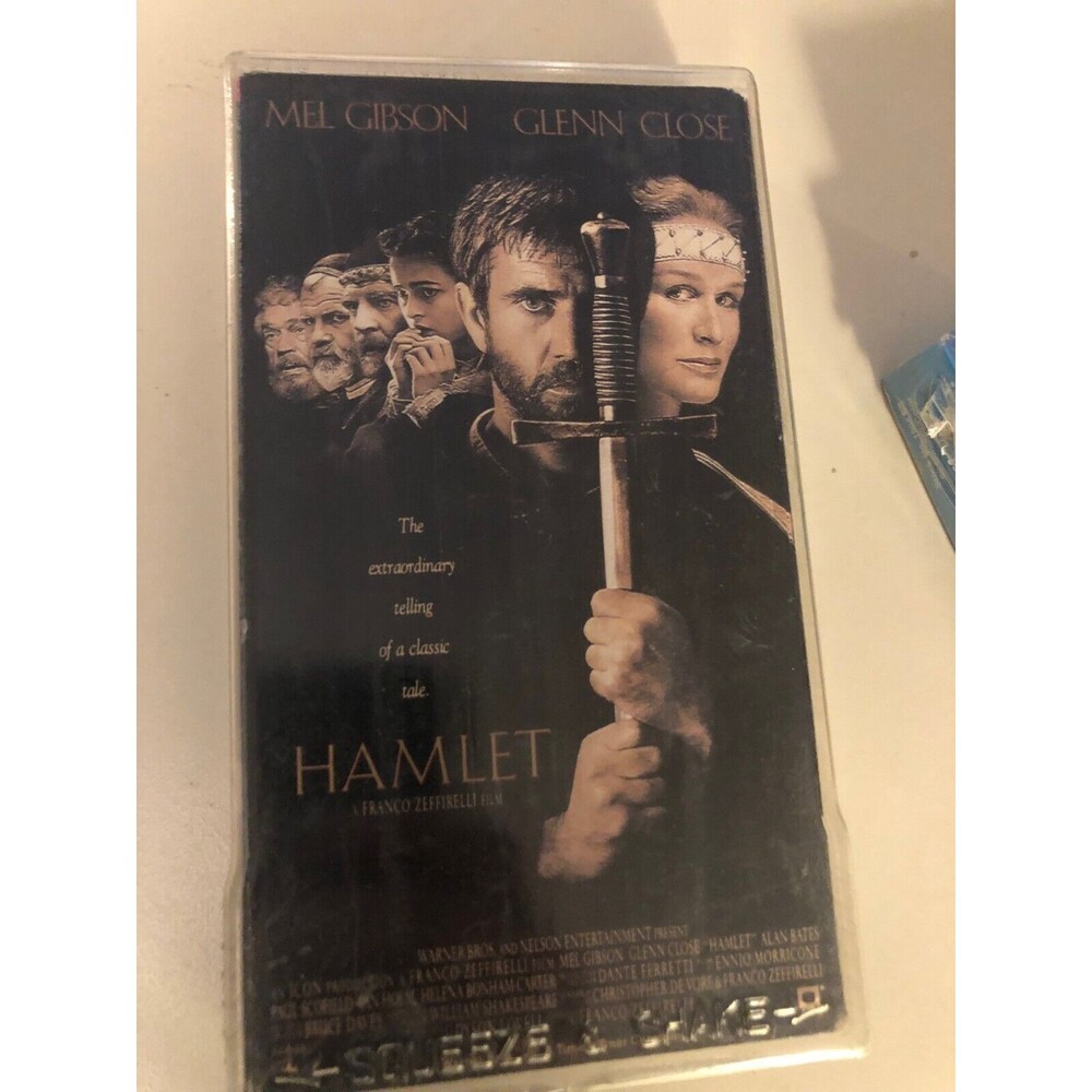 Hamlet (1990 VHS) A Shakespearean Drama, starring Mel Gibson and Glenn Close